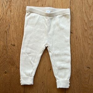 GAP Baby Cream Ribbed Sweater Pants